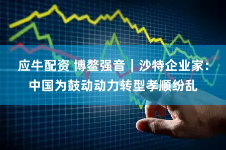 应牛配资 博鳌强音｜沙特企业家：中国为鼓动动力转型孝顺纷乱